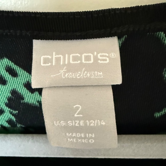 Chico's Travelers Top Size 2 - Picture 3 of 3